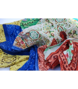 Multicoloured "crinkly" scarf PAISLEY 