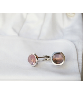 Boutons de manchette CRYSTAL ROSE