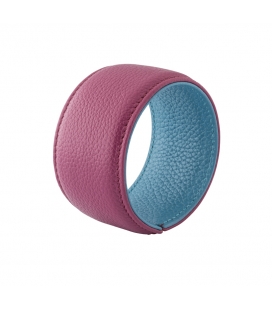 Cuff bracelet in leather SYLVIE